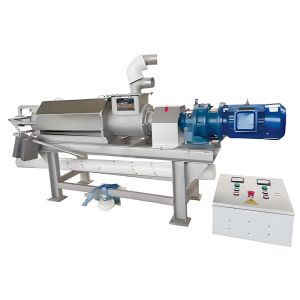 Efficient Animal Waste Spiral Conveyor Solid Liquid Separator