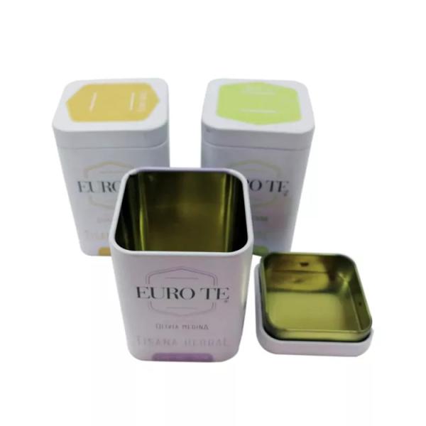 Buy Mini Metal Tea Tin Boxes Packaging 0.23mm thickness Customized at wholesale prices