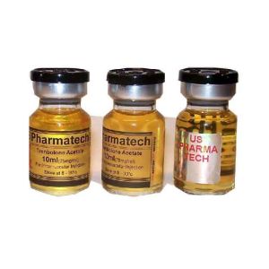 China Gold Glossy Paper Water Proof vial Vial Labels For tren Aceate on sale