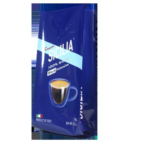 1000g Side Gusset Coffee Bags Customized Plastic Flat Bottom