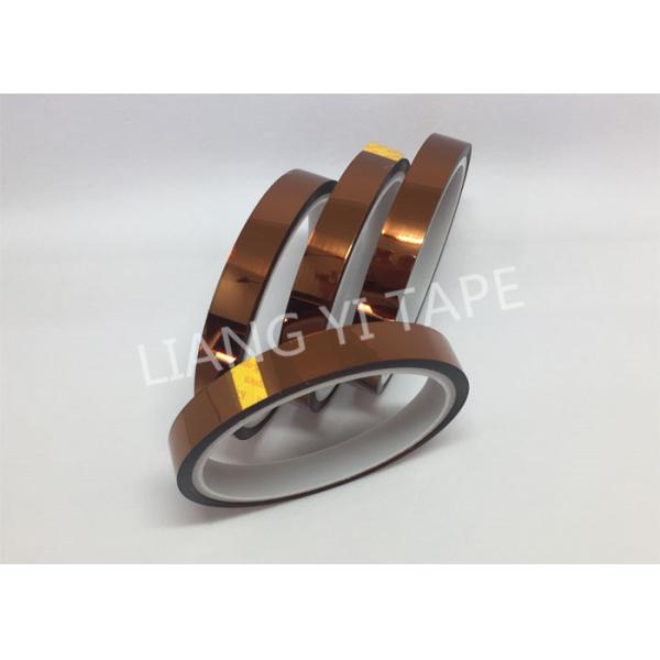 2 Mils Polyimide Film Heat Resistant Wire Tape , Silicone Adhesive Heat Proof Insulation Tape