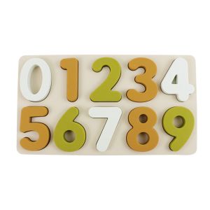 Wholesale low MOQ Silicone Number Puzzle BPA Free Eco Friendly For Kids
