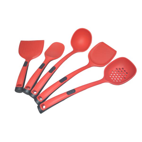 BPA Free 5 Pieces Silicone Spatula Kitchenaid Cooking Utensils Set Heat Resistant