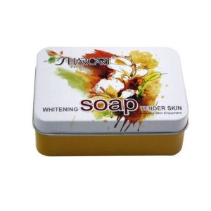 China Rectangle Soap Tin Container with EVA Insert on sale