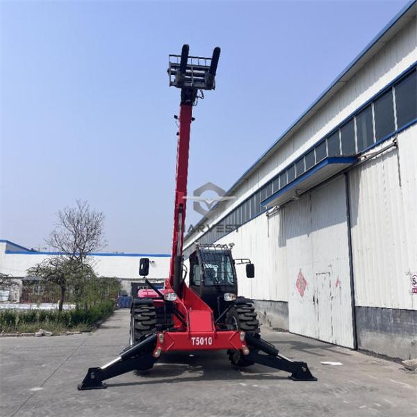 5 Ton Telehandler 10m Lifting Height with Yuchai Engine Tubeless Tyres