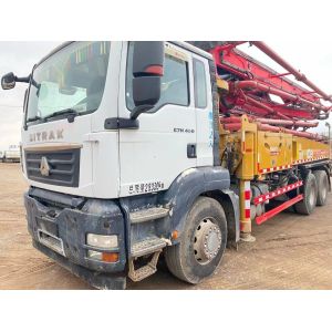 Shandeka chassis above the 16 year trinity pump car concrete pump truck with boom