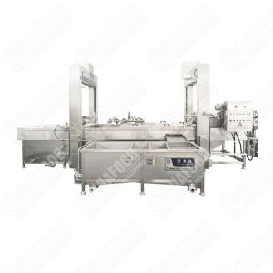Automatic Vegetable Fruit Processing Line Large Steam Heating Potato Chips