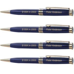brass barrel exclusive meta business pen with resin top