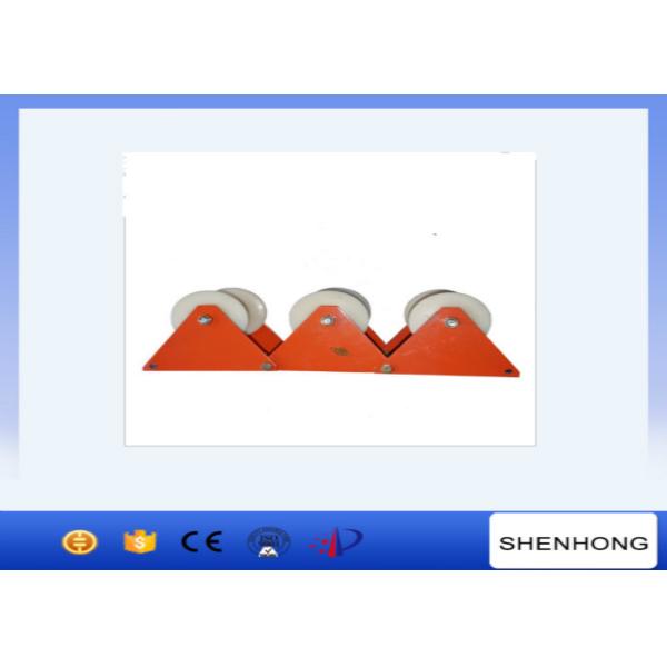 Buy Triple Electirc Power Cable Pulling Pulley With Nylon Wheel φ140x160mm at wholesale prices