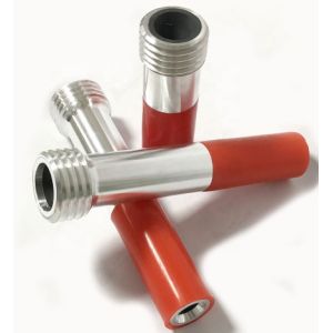 Lined Metal Jacketed Long Venturi Sandblast Nozzle , Boron Carbide Nozzle