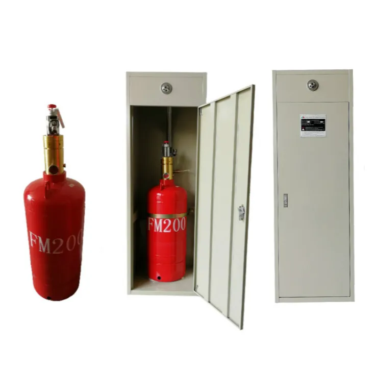 Red Automatic FM200 Cabinet System Easy Advanced Fire Suppression For Industrial Applications