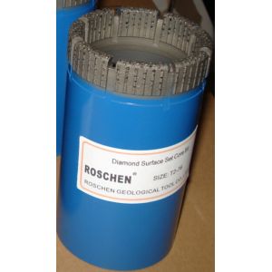 HQ NQ Surface Set Core Drill Bits , Diamond Cutting Drill Bits With Hard Matrix