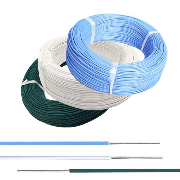 Buy 22AWG Heat Resistant Silver Plated Copper Extruded PFA Insulation Wire at wholesale prices