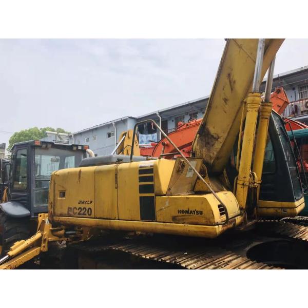 19M Long Boom Arm Second Hand Komatsu Excavator Hydraulic Crawler Type PC220 - 6