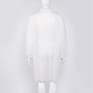 S&J OEM Wholesale Nonwoven White Medical PP Cheap Disposable Surgery Lab Coats