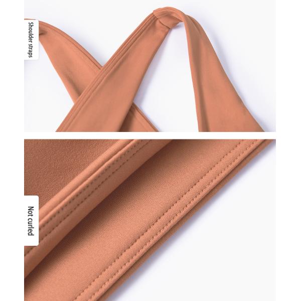 Wide Cross Straps Yoga Fitness Tops For Women Workout Running Bra