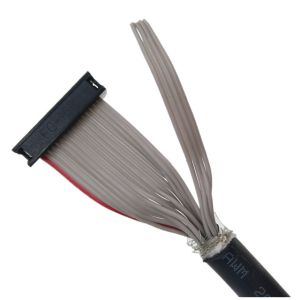 IDC Black Shielded Flexible Flat Ribbon Cable Assembly