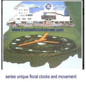 4m 7m 8m 9m 10m floral clock flower clock garden clock,movement for floral clock