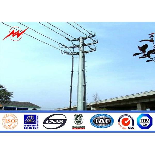 Buy 35m Round Tapered Electrical Power Pole 550 KV For Overhead Line at wholesale prices