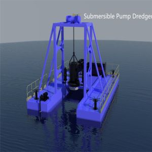 River Submerge Sand Dredger With Dredging Sand Pump