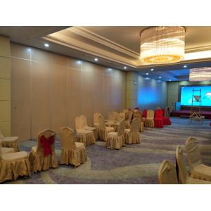 Sliding Aluminium Roller Soundproof Partition Wall Melamine Surface 4m Height