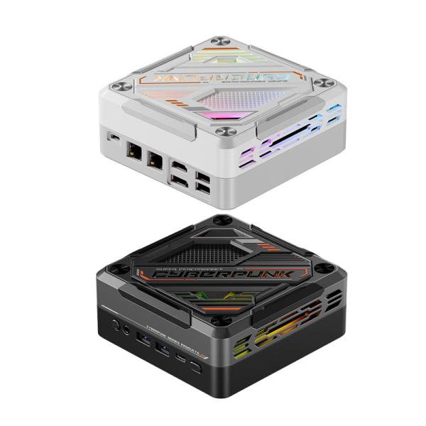 Buy AMD Ryzen R7 7840HS Mini PC Dual LAN DDR5 64GB Gaming Mini PC With Light at wholesale prices