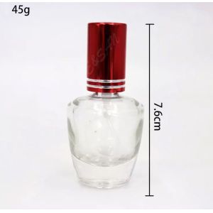 Clear Refillable Glass Perfume Bottle 30ml Capacity With Aluminum Sprayer