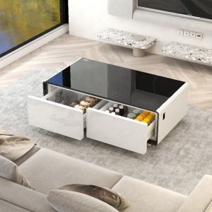 Quality Tempered Glass Mini Freezer Fridge Coffee Table The Perfect Addition to Your Modern Home for sale