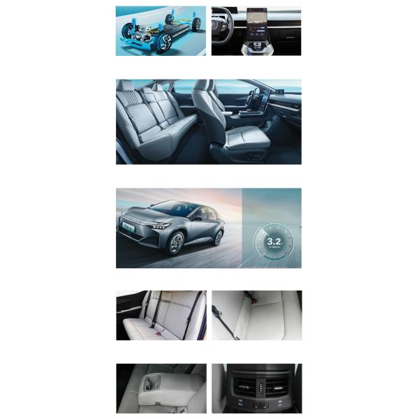TOYOTA BZ3 616km Pure Electric Vehicle with 517-616km Range and 4725*1835*1480mm Size