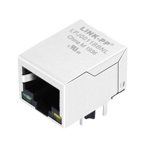 China Pulse J00-0045NL Compatible LINK-PP LPJ0011BBNL 10/100 Base-T Single Port RJ45 Magnetics Modular Jack Tab Down on sale
