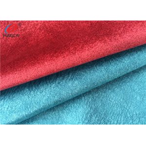 100% Polyester Sofa Velvet Upholstery Fabric , Composite Home Textile Material