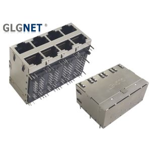 Quality Copper Alloy Shield 10GBase-T Stacked RJ45 Connectors for sale
