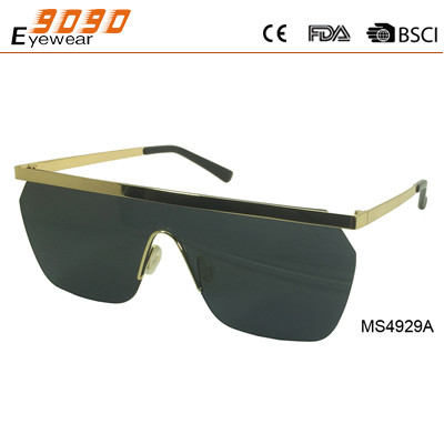 Fashion metal with 100% UV protection lens, streamlined temple,it's samller than