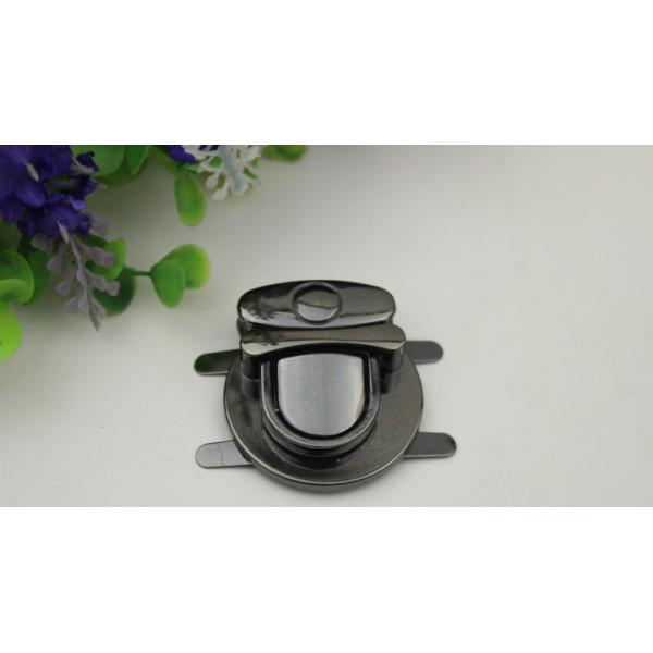Professional custom luxury gold zinc alloy metal bag push locks 35*40 mm
