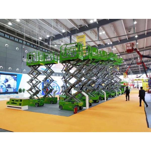 Portable mobile Electric hydraulic 13m self-propelled scissor lifting elevated work platform
