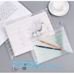 cloth bag boutique packaging slide zip lock plastic bag with slider, Slide Zip