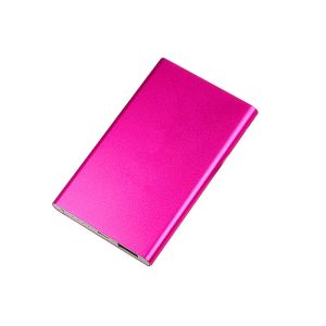 Aluminum Alloy Ultra Thin Power Bank 4000 Milliampere Customized Designed