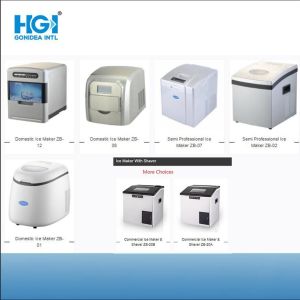 White Silver Black Plastic Table Top Portable Bullet Ice Maker For Home