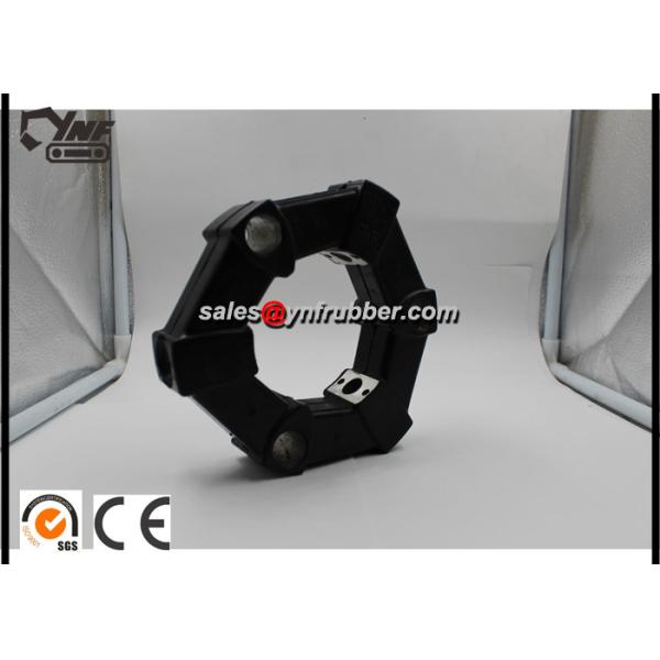 Black Hydraulic Pump Excavator Coupling , 16AS / 16A Rubber Shaft Coupling