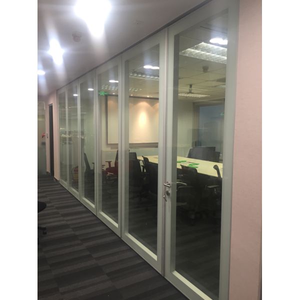 Buy Suitable For Office And Commercial Spaces Folding Office Room Separator With Aluminum Alloy Frame Offering Flexible And Space Management at wholesale prices