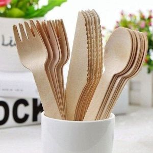 Wooden Cutlery Set - Alternative To Plastic, Eco Friendly, Biodegradable,