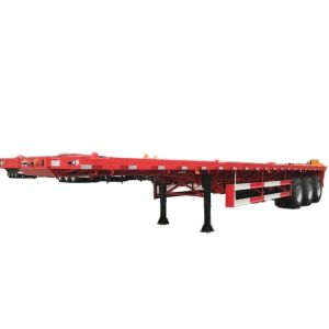 CIMC Second hand 3-Axle Flatbed Skeleton Semi-Trailer