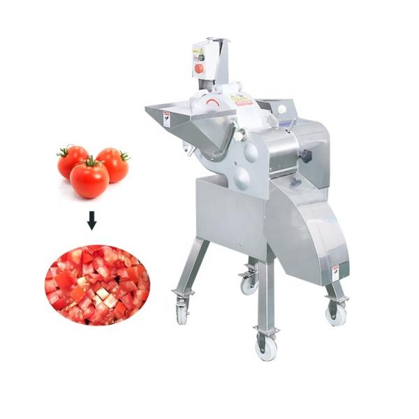 Electric vegetable okra cube cutting chopper slicer machine carrot tomato diced