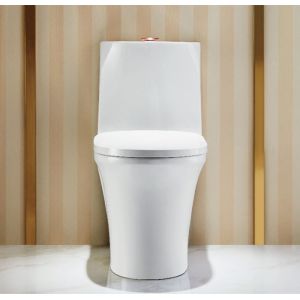 0.85GPF Elongated One Piece Toilets Seat Included Single Flush