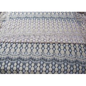 Ladies Dress Cotton Nylon Lace Fabric Trim Ivory Water Soluble SYD-0006