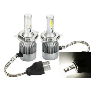 Pure White 6000K C6 Led Headlight Conversion Kit H4 36W 3800LM