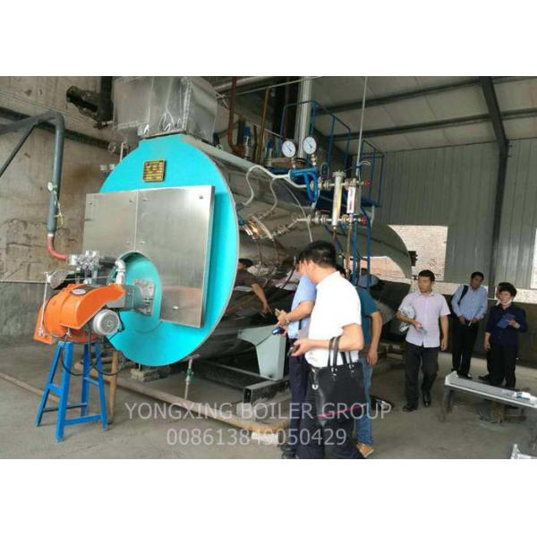 2 Ton Small Gas Fired Steam Boiler With Fully Automatic Opening Door Three Return