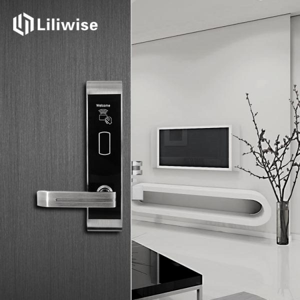 Modern Hotel Key Card Lock , IC Card Hotel Room Security Door Locks