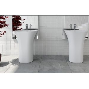 China Indoor Freestanding Bathroom Basin Stand Alone Bathroom Vanity on sale