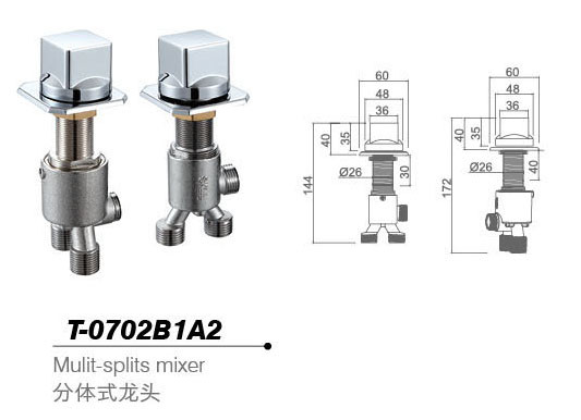 Bathtub mixer,Faucet,T-0702B1A2